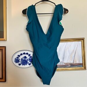 Summersalt Ruffle Backflip Teal size 8LT
